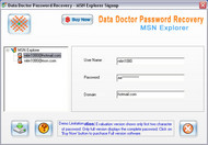 MSN Explorer Password Rescue Tool screenshot